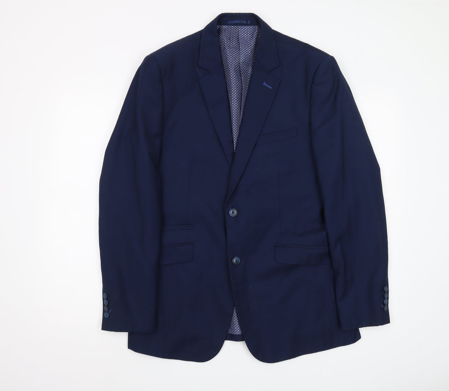 Cavani Men's Blue Blazer Jacket Size 40 Regular Fit
