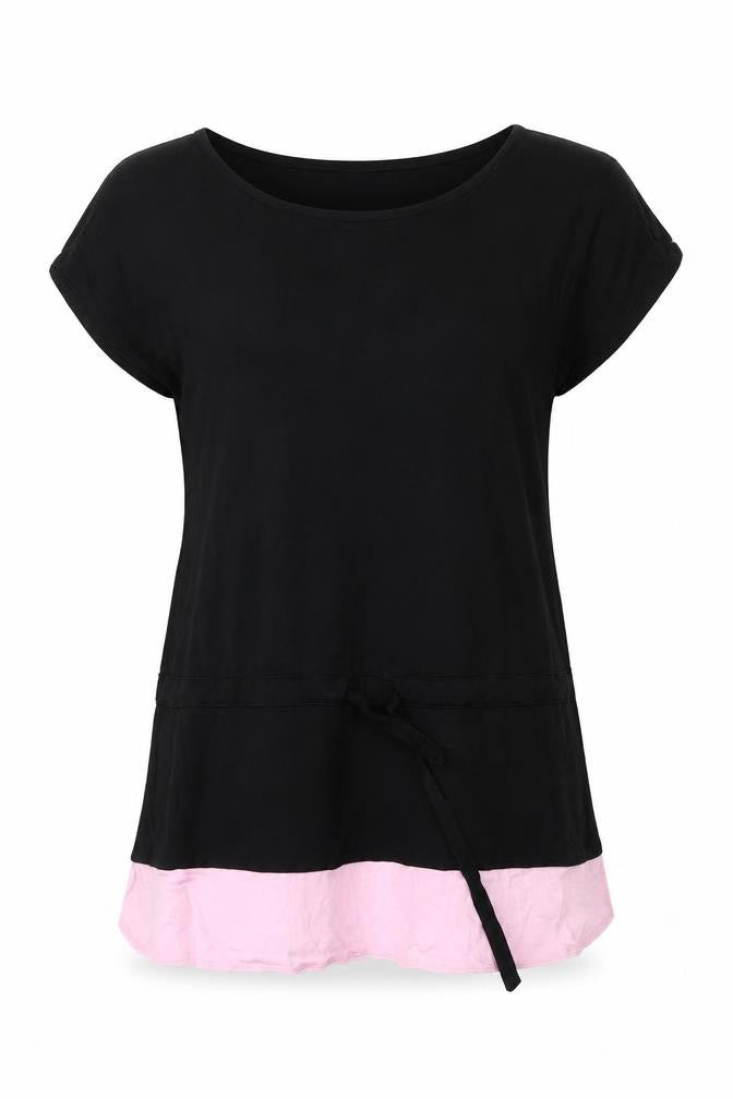Armani Exchange Women's Black Tunic, Short Sleeve, S