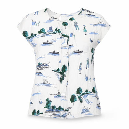 Boden Women's Multicoloured Floral Blouse UK 6