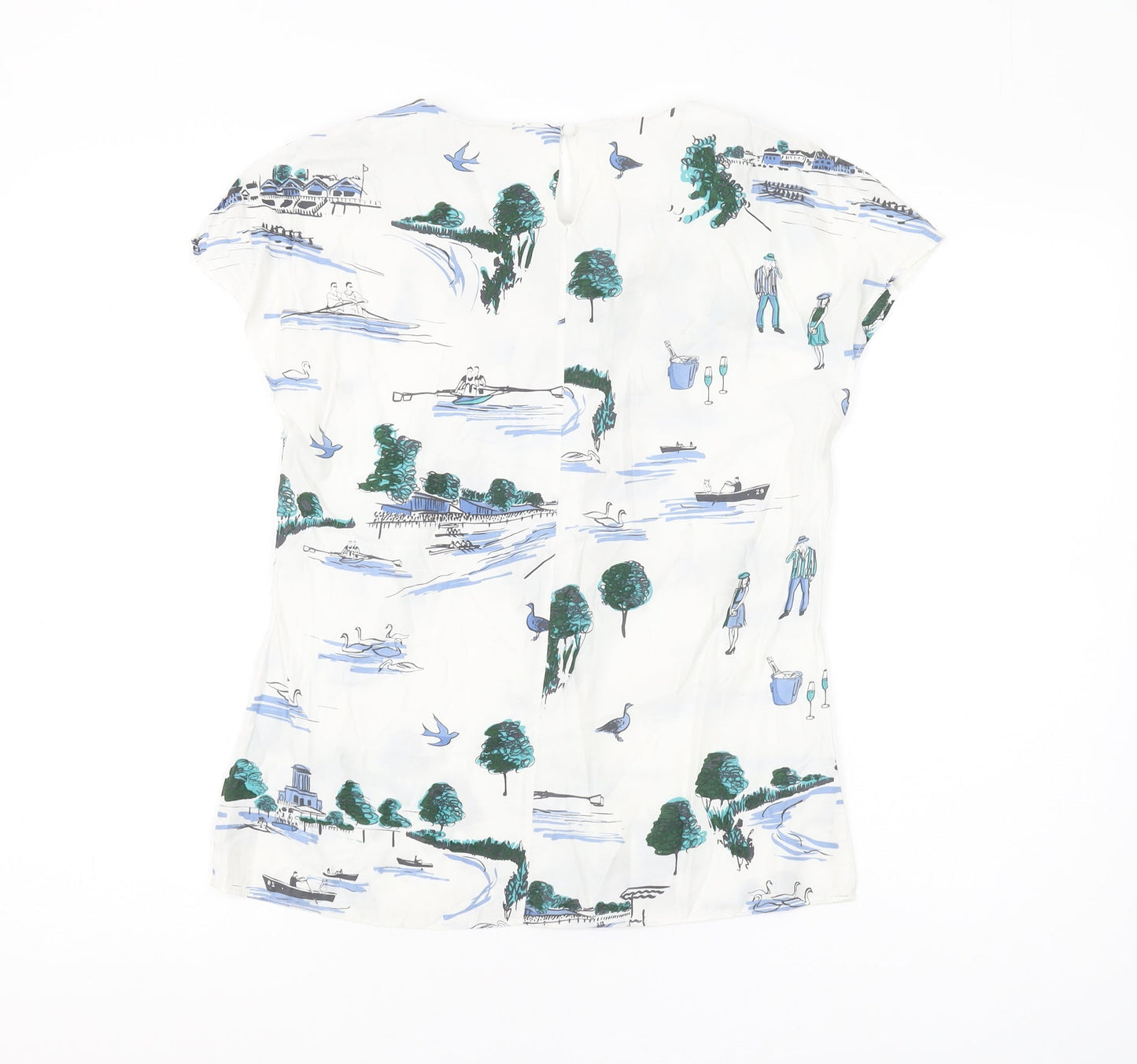 Boden Women's Multicoloured Floral Blouse UK 6
