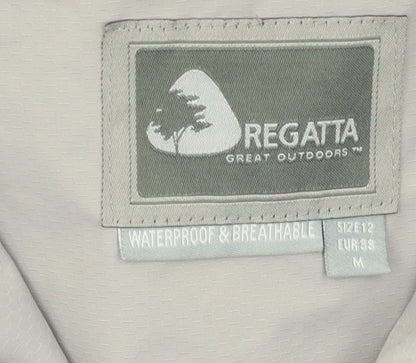 Regatta Women's Grey Rain Coat Jacket Size 12