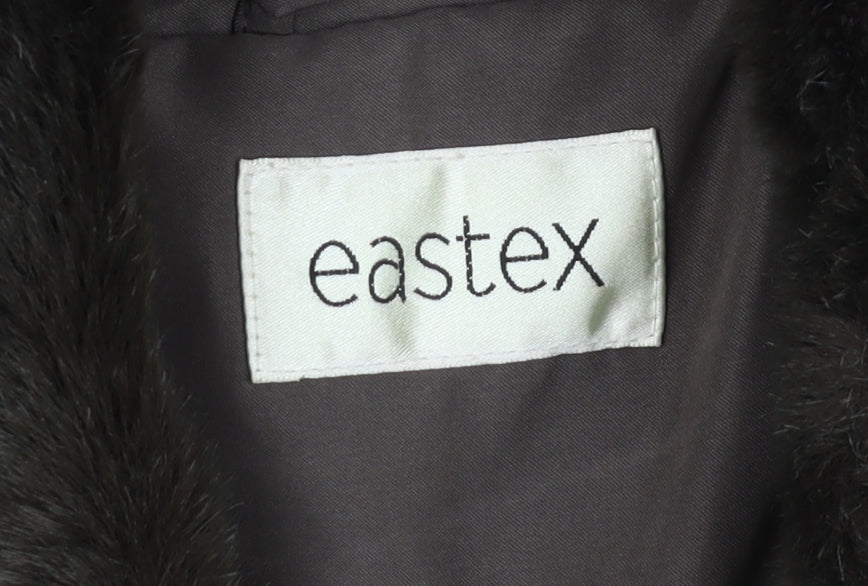 Eastex Women's Brown Quilted Long Coat Size 10