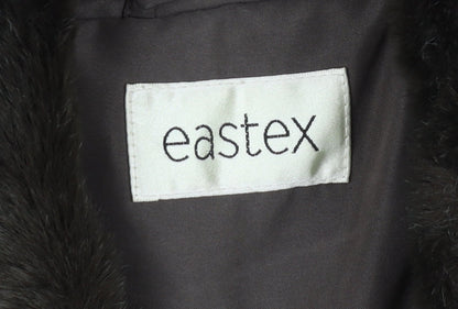 Eastex Women's Brown Quilted Long Coat Size 10