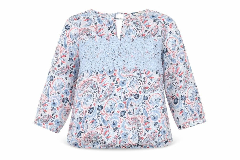 Next Women's Multicoloured Paisley Tunic Blouse Size 8