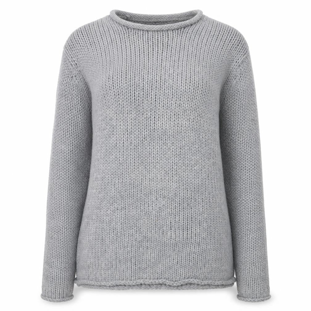 Zara Women's Grey Chunky Knit Jumper Size S
