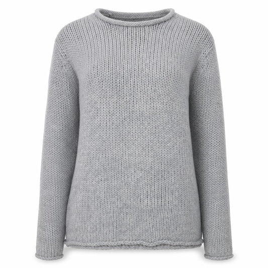 Zara Women's Grey Chunky Knit Jumper Size S