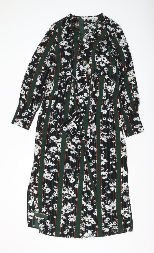 Red Herring Women's Multicoloured Midi Shirt Dress