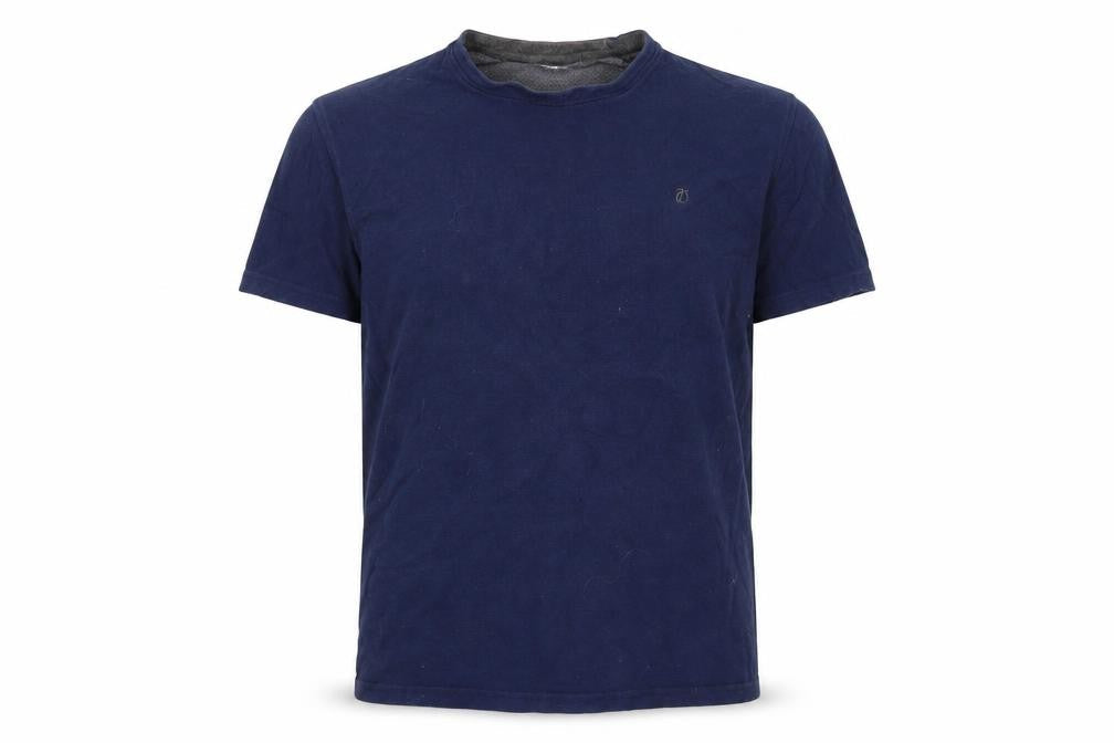 Peter Werth Men's Blue Cotton Crew Neck T-Shirt M