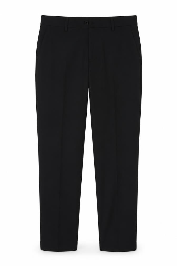 Next Men's Black Trousers, Size L, Straight Leg
