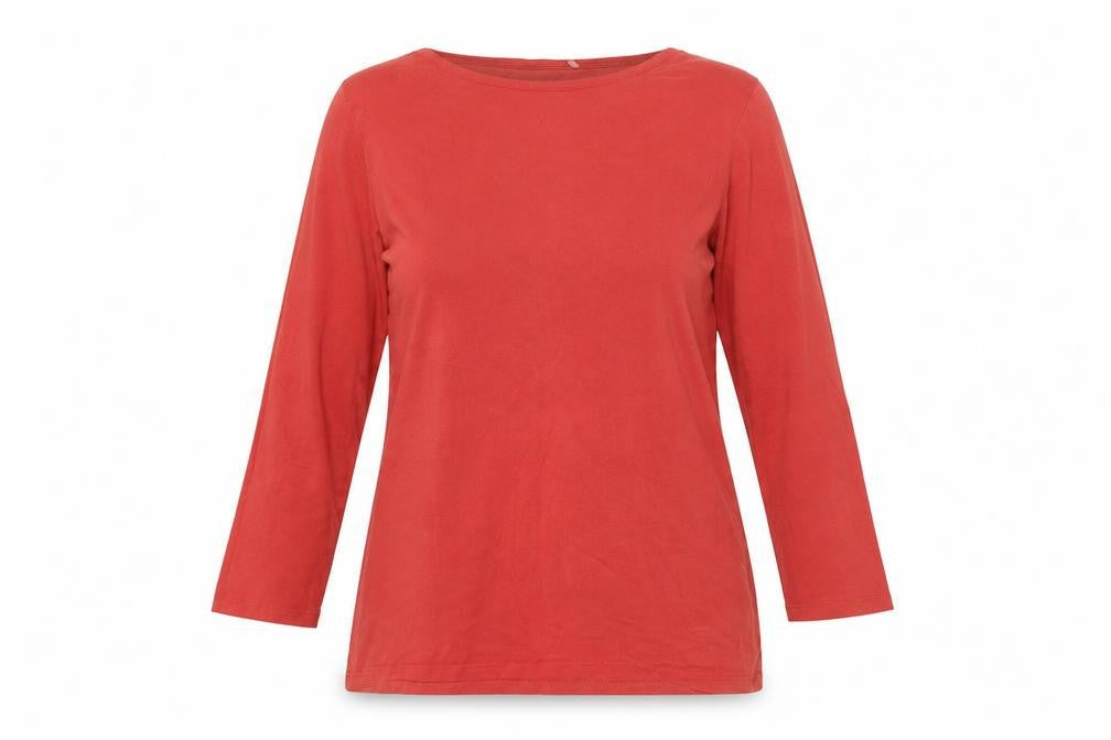 FatFace Women's Red 3/4 Sleeve T-Shirt Size 12