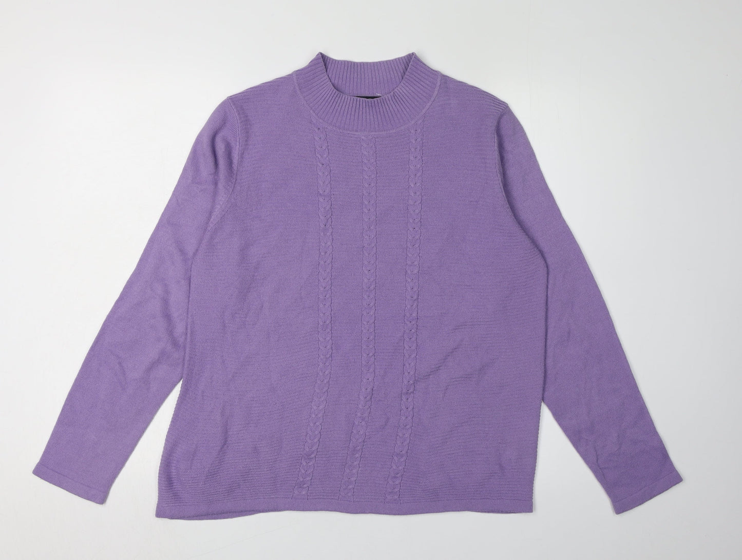 Isle Essentials Women's Purple Pullover Jumper M