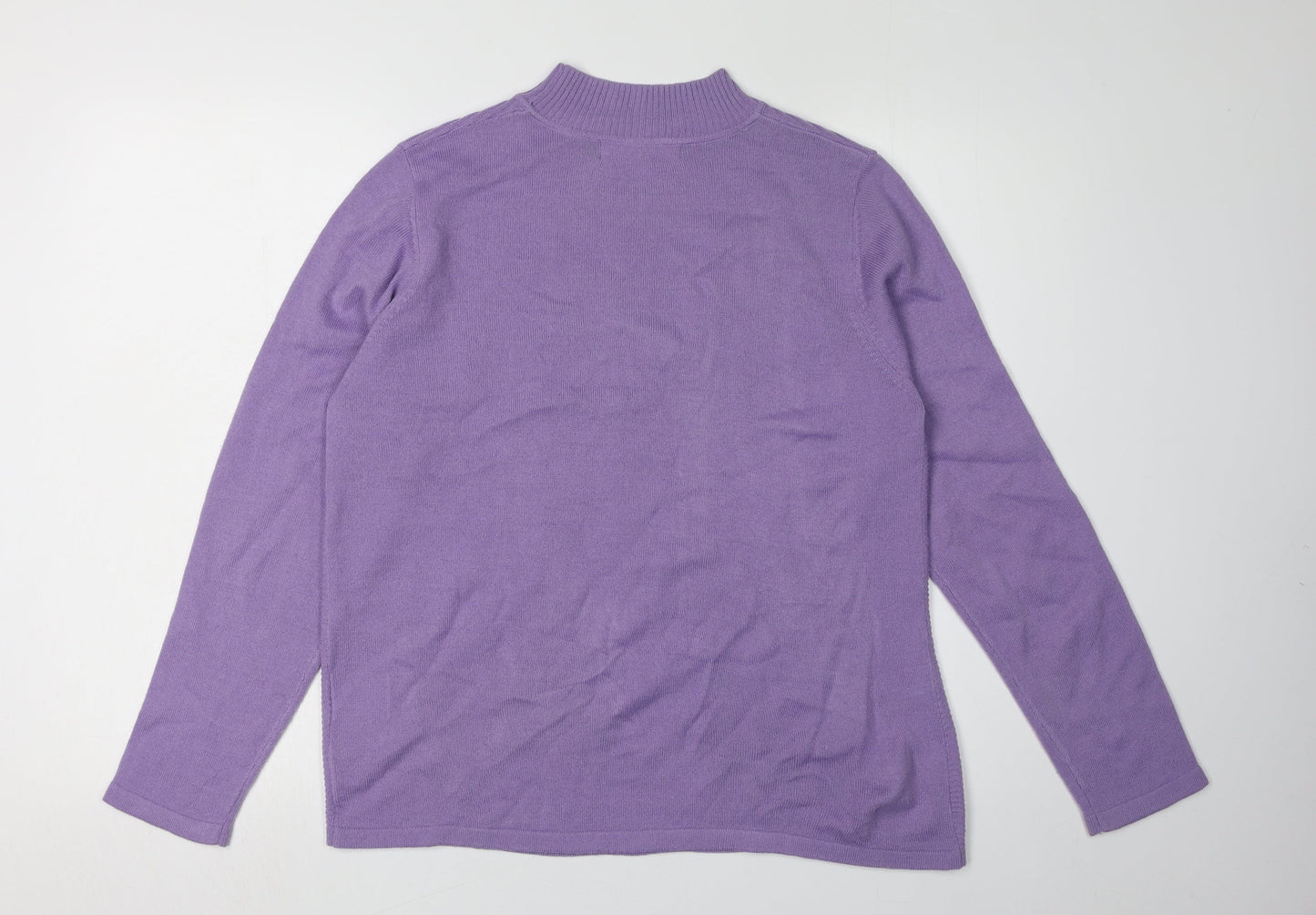 Isle Essentials Women's Purple Pullover Jumper M