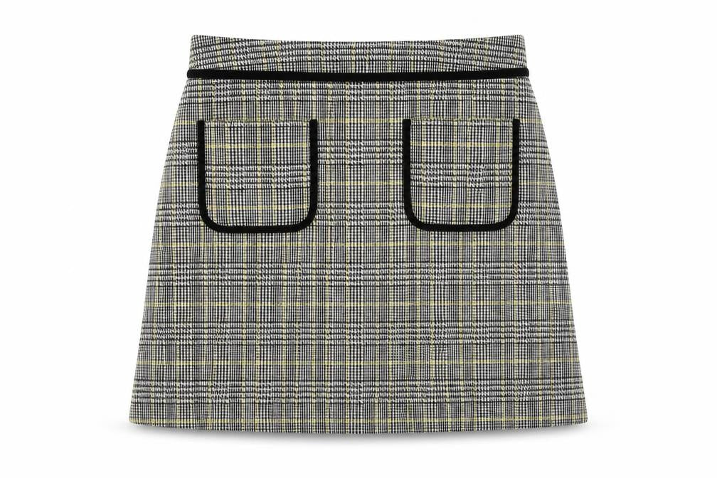 Dorothy Perkins Women's Multicoloured Check Skirt Size 14