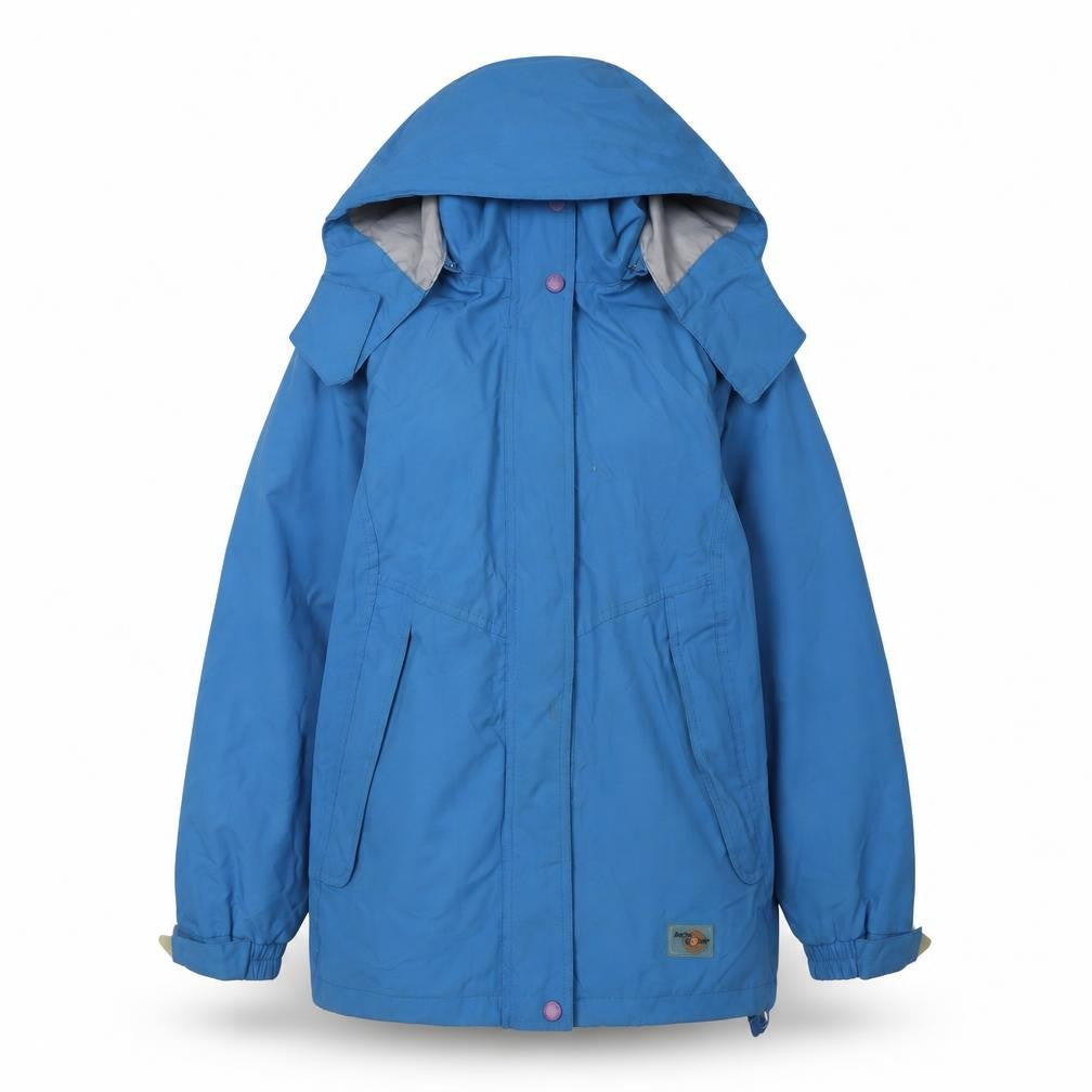 Arctic Storm Men's Blue Hooded Rain Jacket Size S