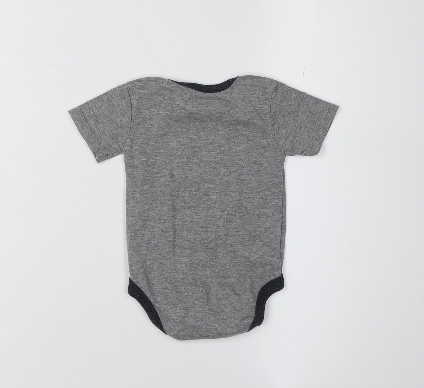 Justice League Unisex Grey Batman Babygrow 3-6 Months