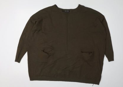 QED London Women's Green Pullover Jumper