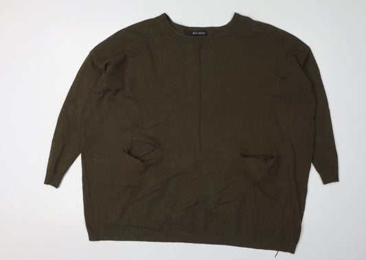 QED London Women's Green Pullover Jumper