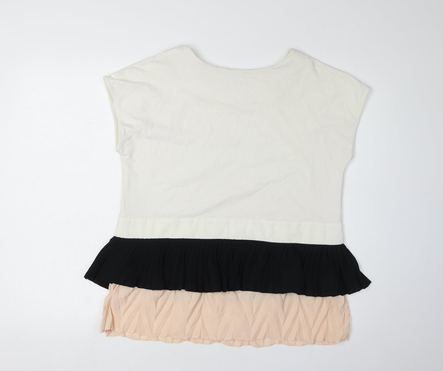 Next Women's Ivory Jersey Top Size 14 - Casual Sleeveless