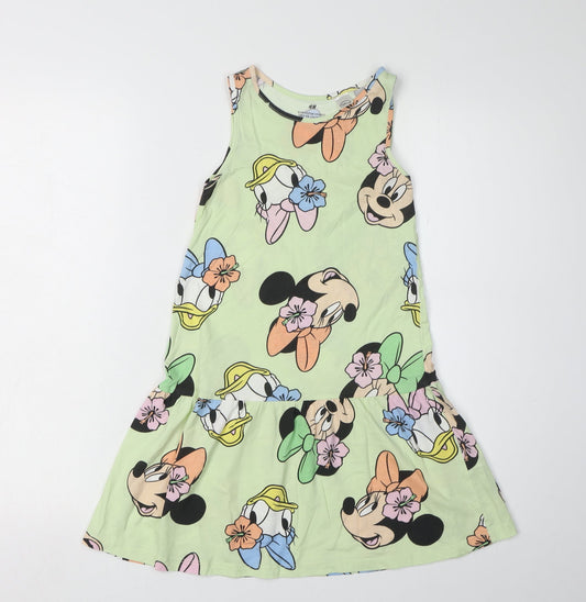 H&M Girls Disney Dress, Multicoloured, 6-8Y, Minnie Mouse
