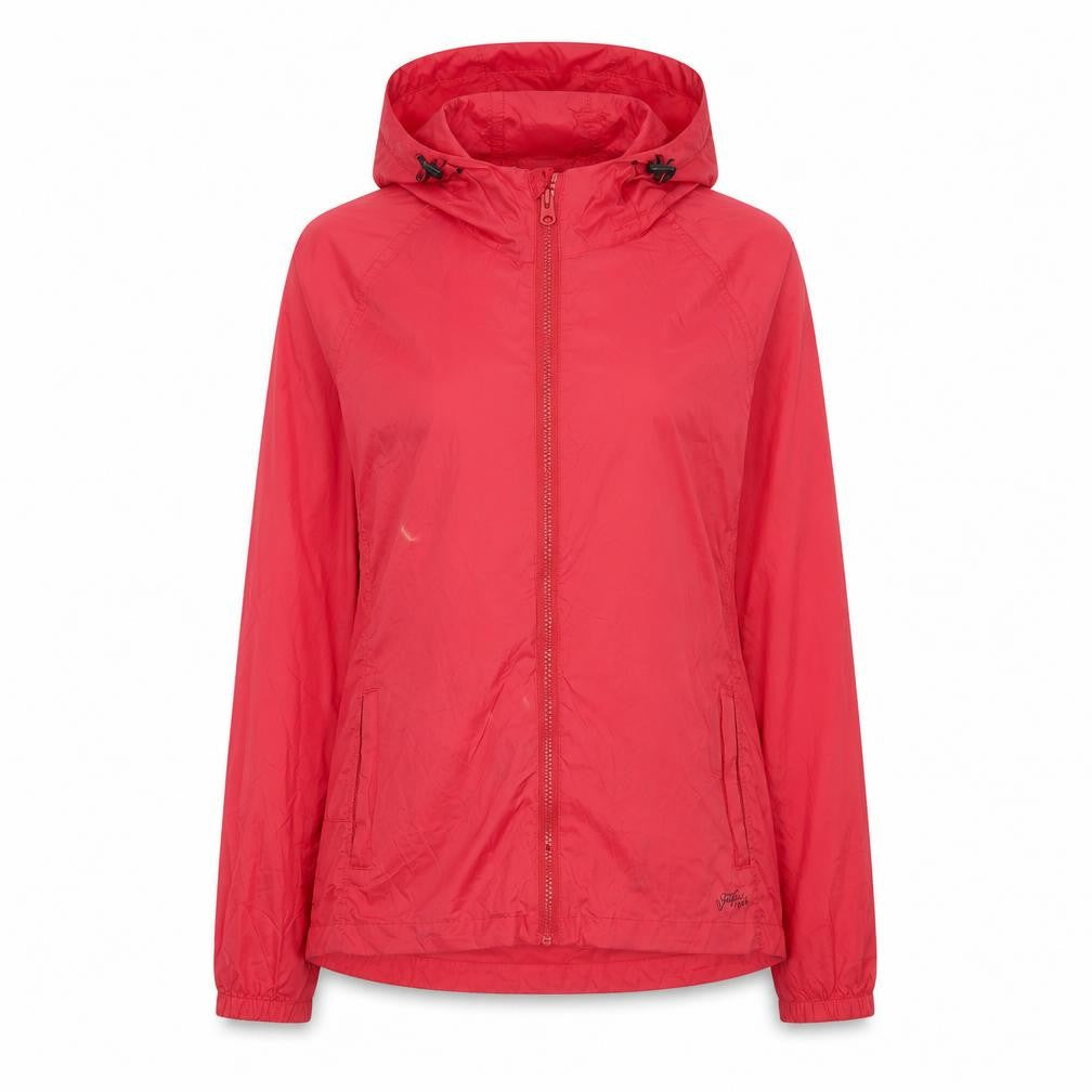 Fatface Women's Red Basic Hooded Jacket Size 10