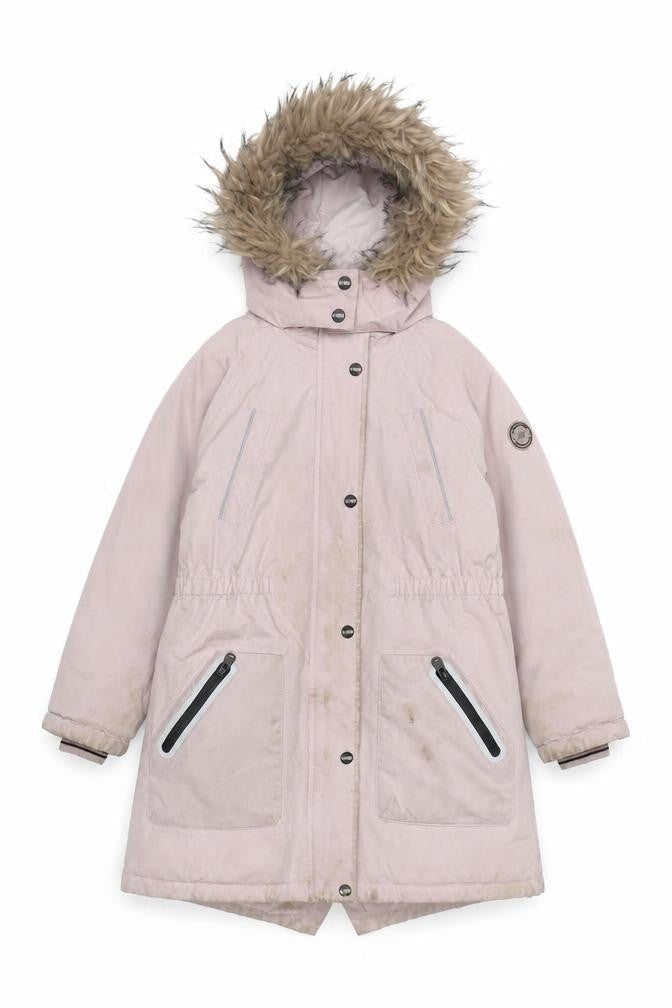 Next Girls Pink Hooded Parka Coat 9 Years