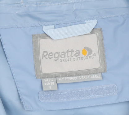 Regatta Women's Blue Waterproof Hooded Jacket Size 10