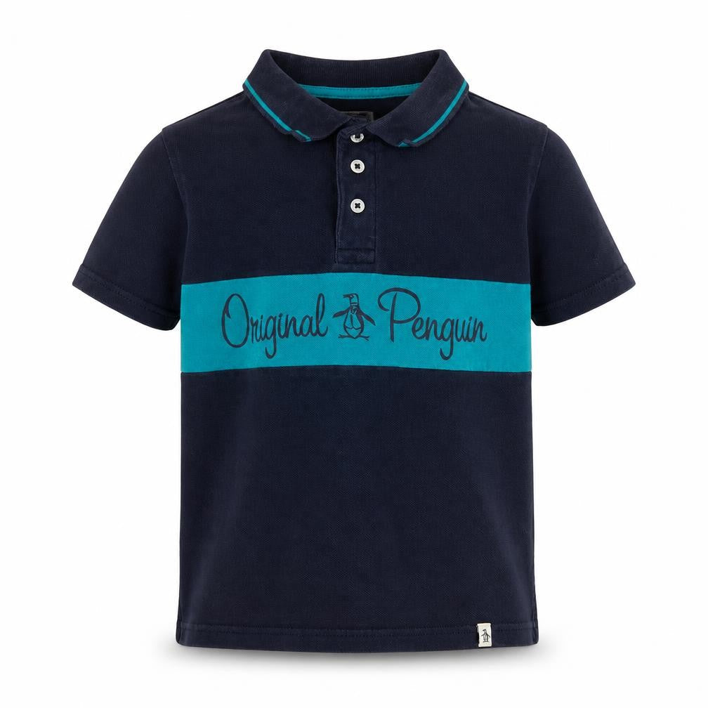 Original Penguin Boys Blue Polo Shirt 9 Years