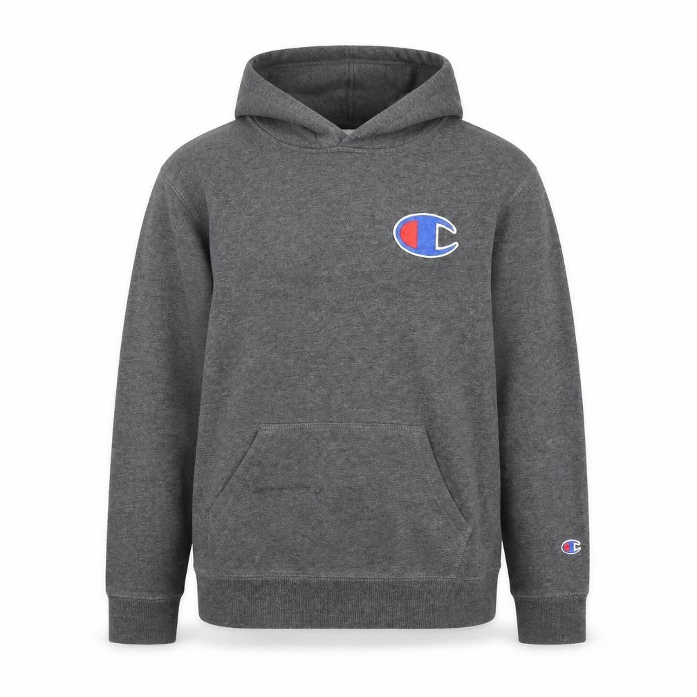 Champion Unisex Grey Hoodie L Pullover Logo Casual