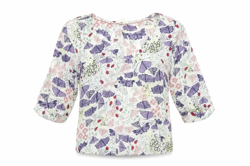 Joules Women's Multicoloured Floral Blouse - Size M