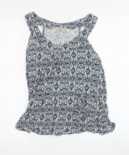 Additional front view of Mantaray Women's Multicoloured Floral Tank Top