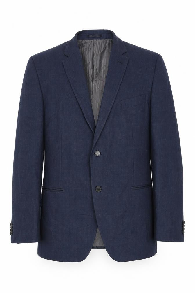 Jeff Banks Men's Blue Blazer, 48 Regular Fit, Classic Style