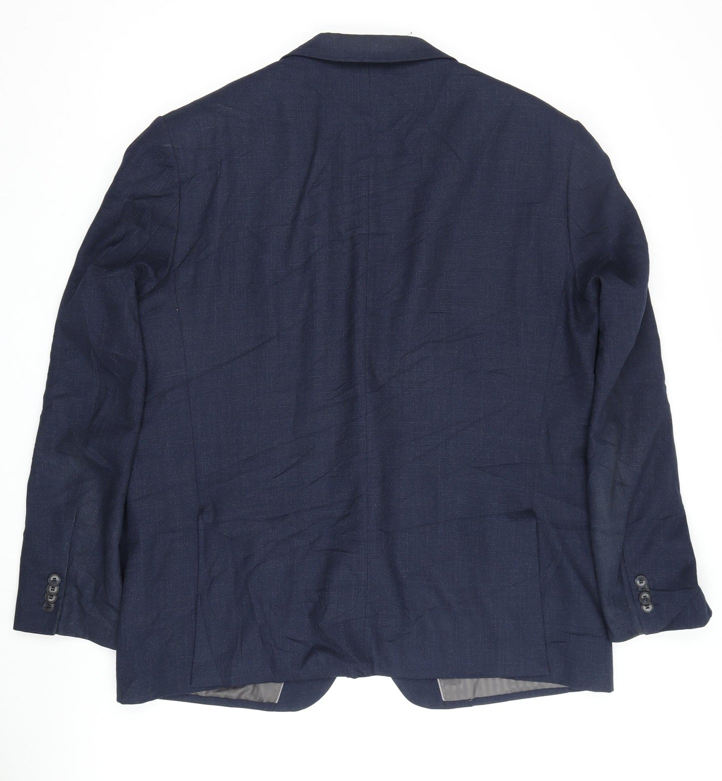 Jeff Banks Men's Blue Blazer, 48 Regular Fit, Classic Style