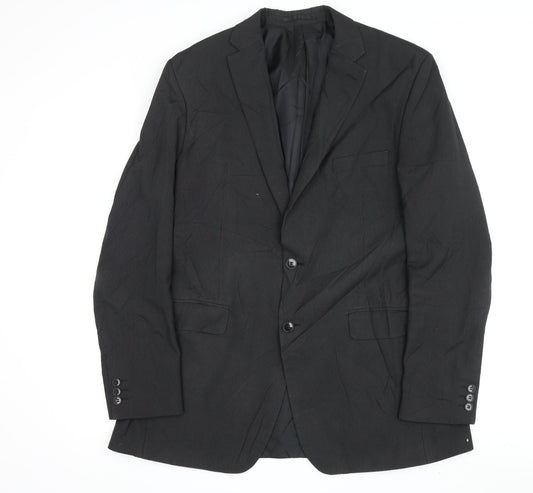 Thomas Nash Men's Black Blazer 42 Long Jacket Elegant Formal