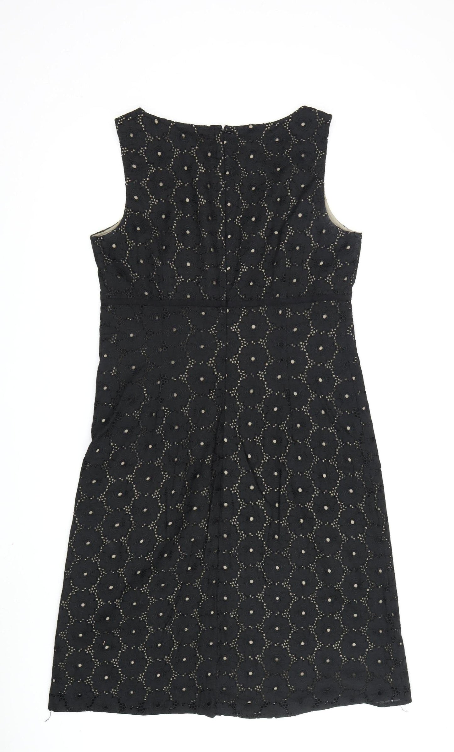 Laura Ashley Black Women's Sheath Dress, Size 12
