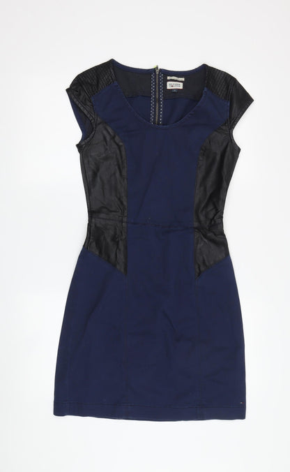 Additional front view of Hilfiger Denim Women's Blue Sheath Dress, size S