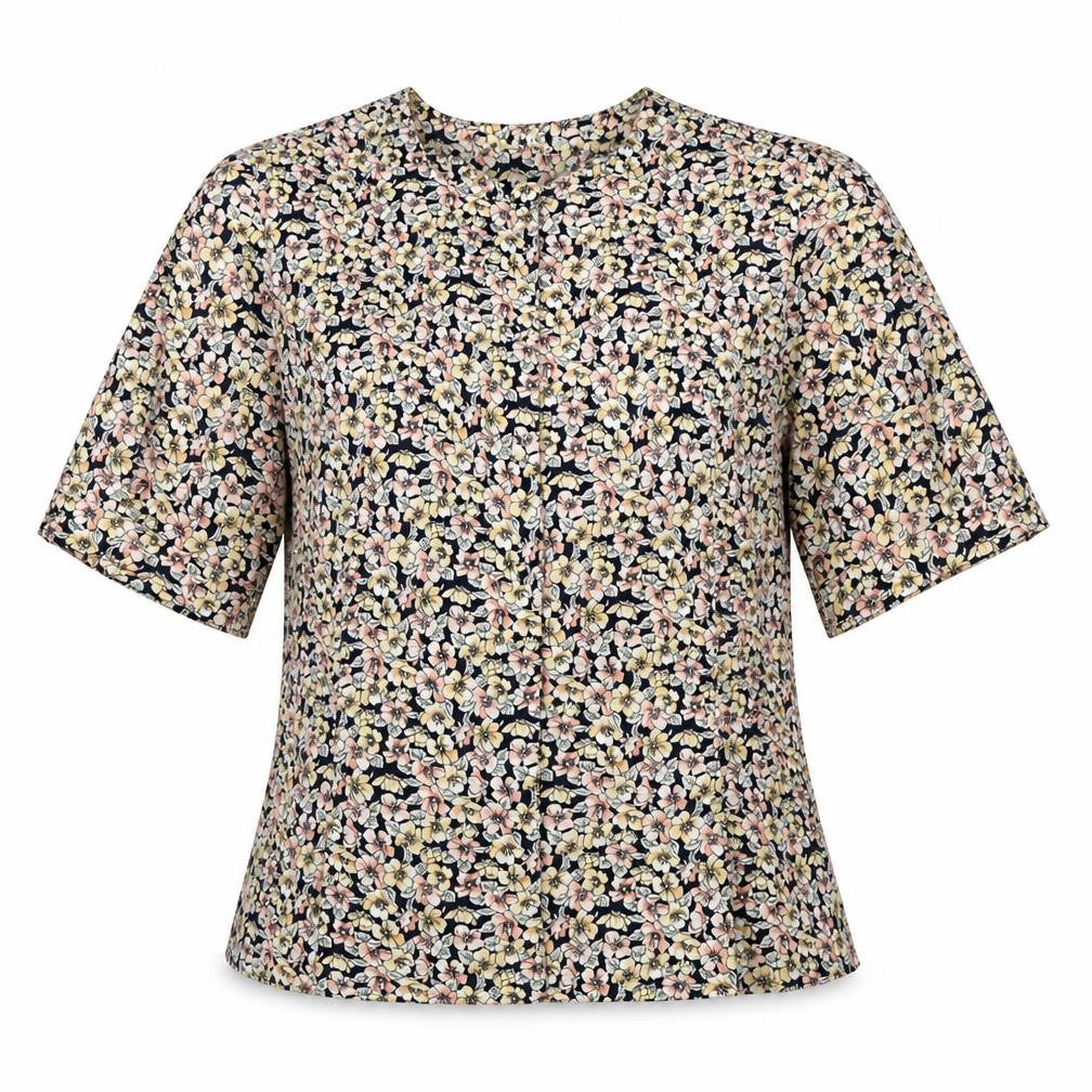 Viyella Women's Multicoloured Floral Blouse - Size 8