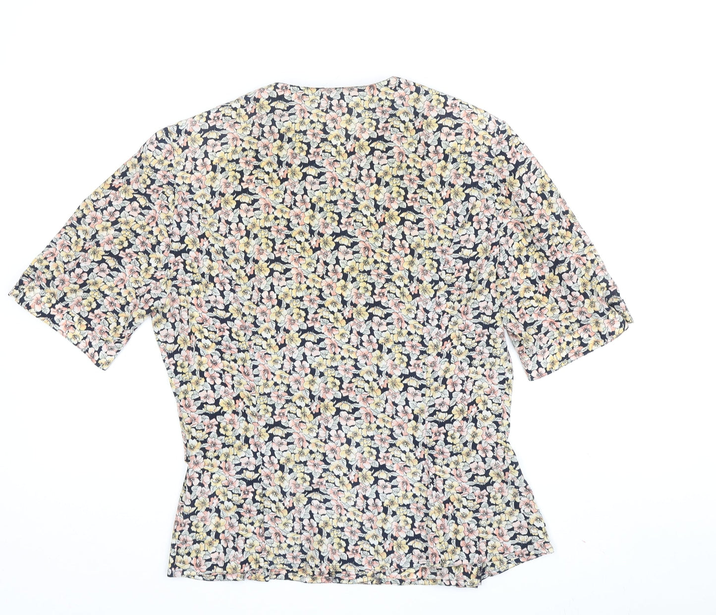Viyella Women's Multicoloured Floral Blouse - Size 8