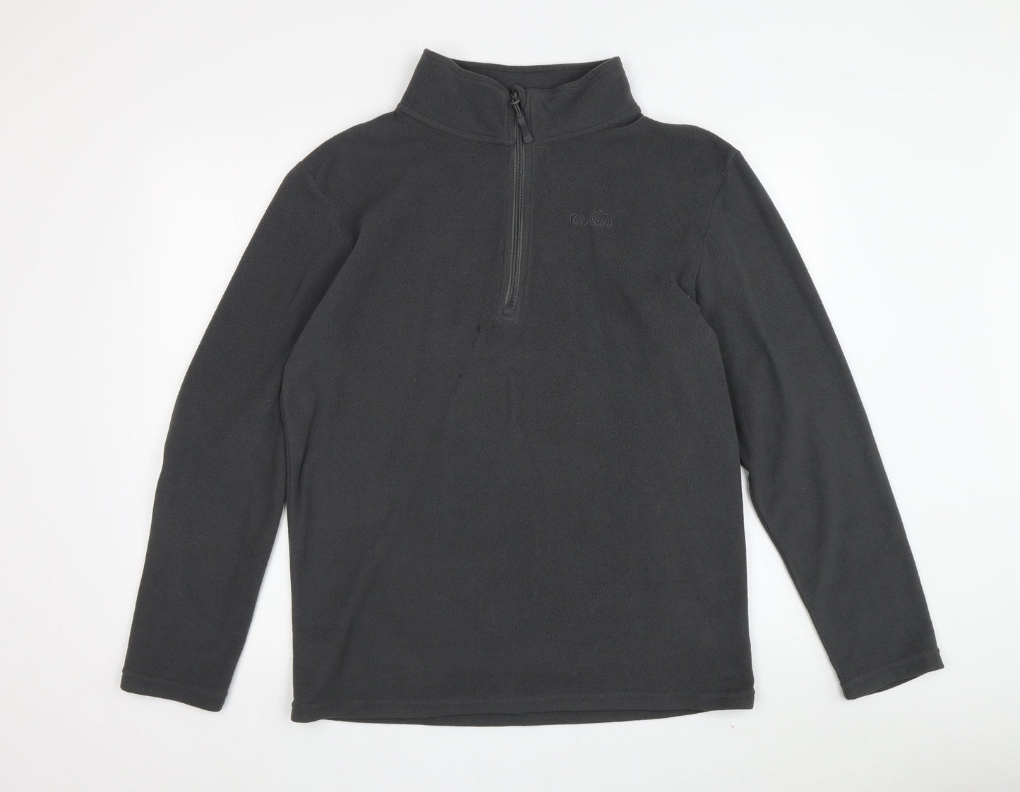 Peter Storm Men's Black Fleece Pullover Sweatshirt S