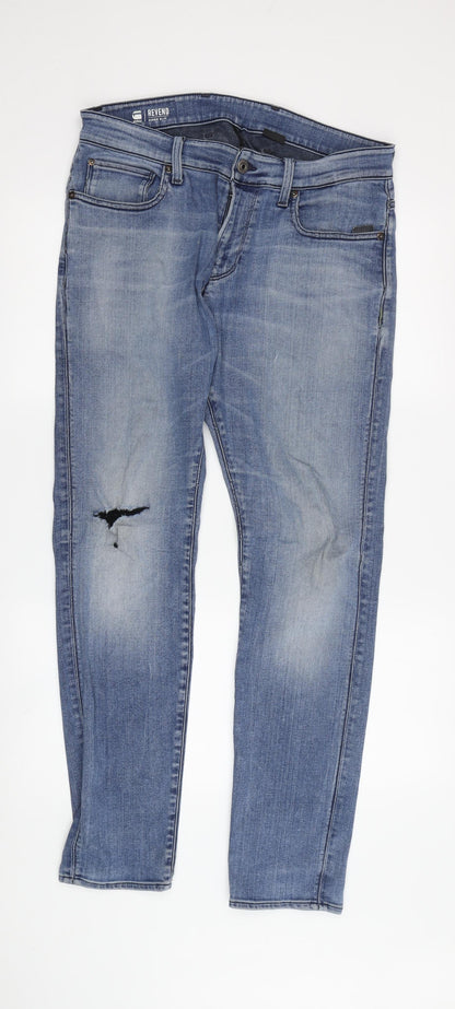Additional front view of G-Star RAW Men's Blue Skinny Jeans, size 32