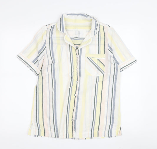FatFace Women's Multicoloured Striped Nightshirt UK 8