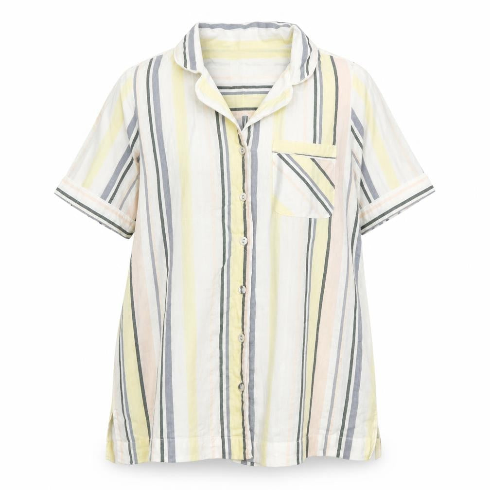 FatFace Women's Multicoloured Striped Nightshirt UK 8