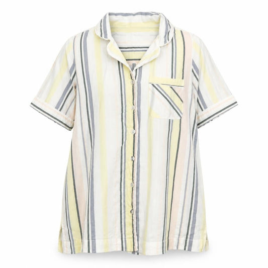 FatFace Women's Multicoloured Striped Nightshirt UK 8