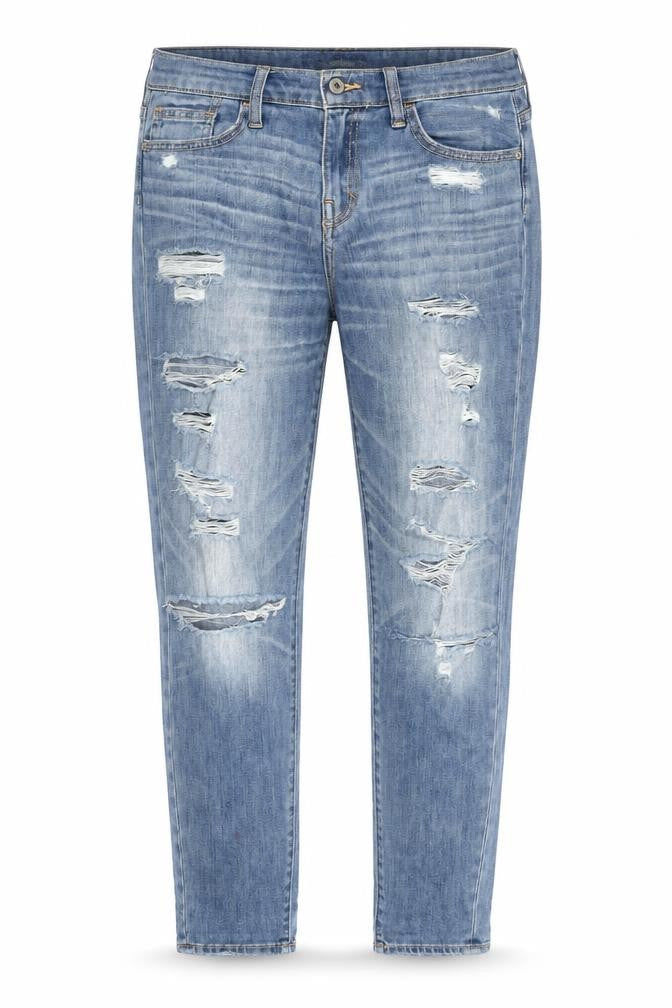 Abercrombie & Fitch Women's Blue Skinny Jeans - Size 4