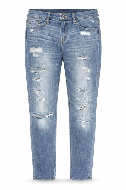 Abercrombie & Fitch Women's Blue Skinny Jeans - Size 4
