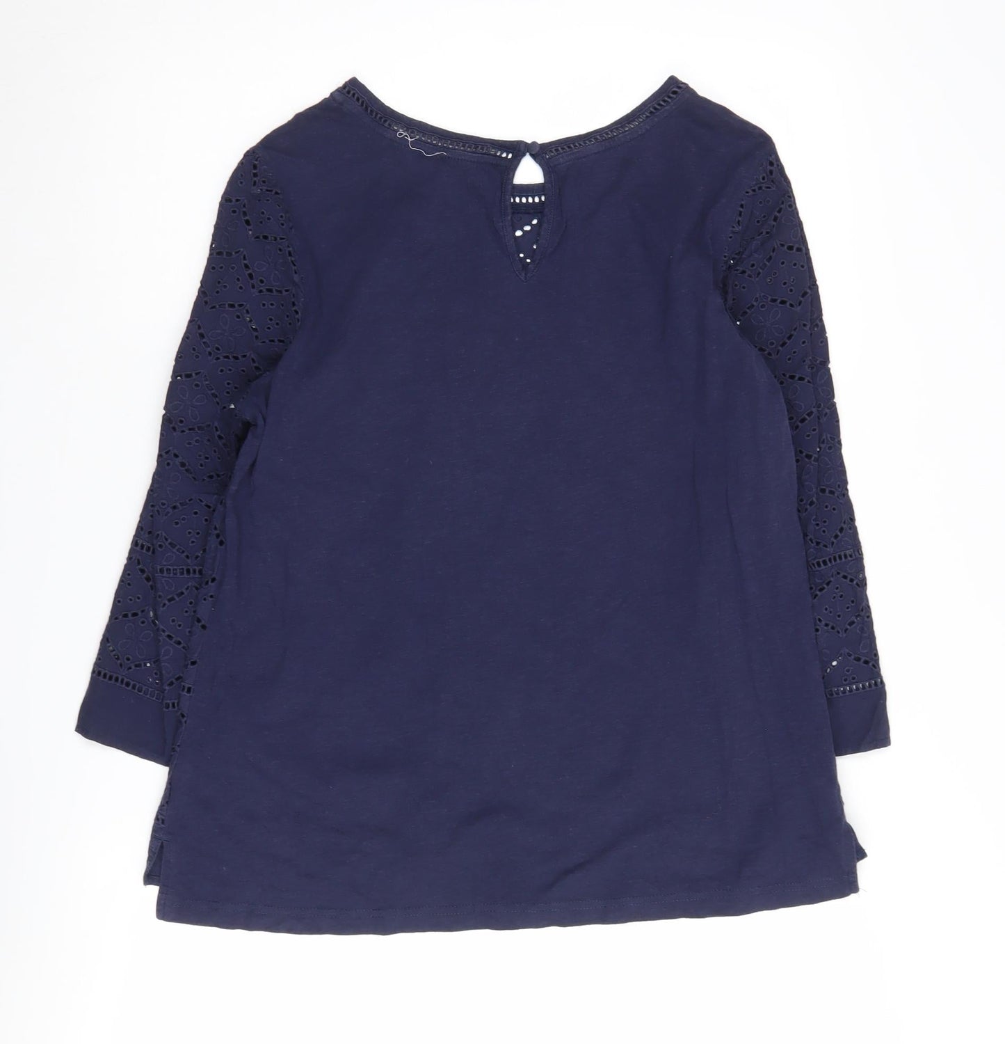 Next Women's Blue Cotton Blouse, Size 14, Lined