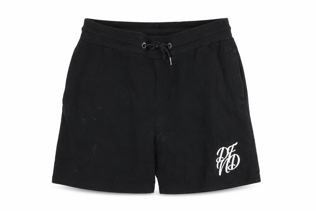 DFND Men's Black Sweat Shorts, Size L Casual Gym Wear