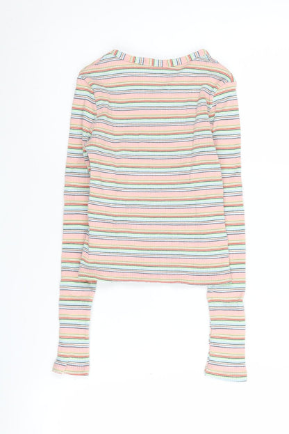 Stradivarius Women's Multicoloured XS Cropped T-Shirt