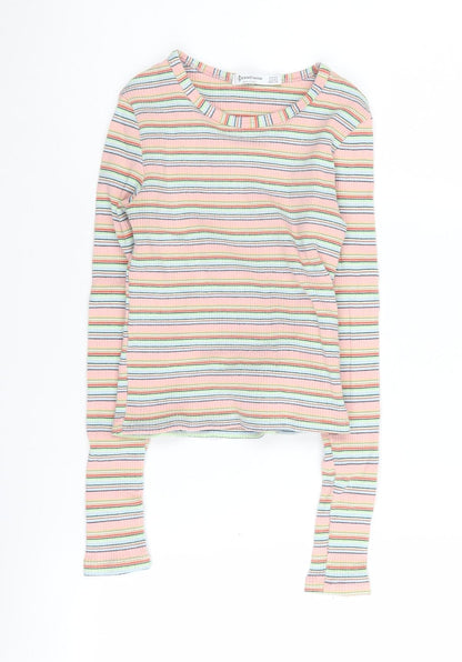 Stradivarius Women's Multicoloured XS Cropped T-Shirt