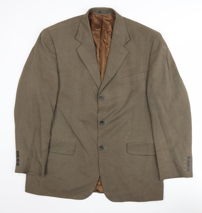 Additional front view of Principles Men's Brown Blazer 42R Single-Breasted Classic