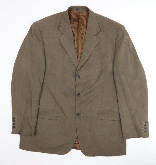 Principles Men's Brown Blazer 42R Single-Breasted Classic